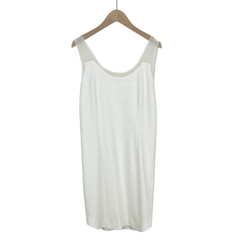 Rag & Bone Sleeveless Knit Dana Mini Dress in White Size 8